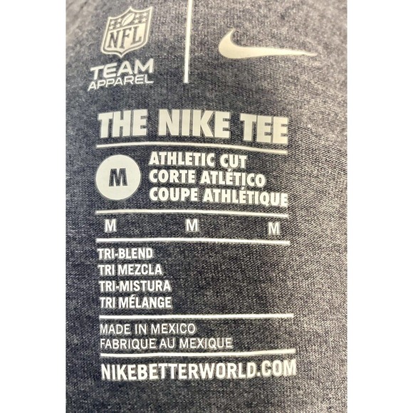 NIKE NEW ENGLAND PATRIOTS WOMENS T- SHIRT SZ MEDIUM NFL ATHLETIC LONG SLEEVE - Picture 5 of 8